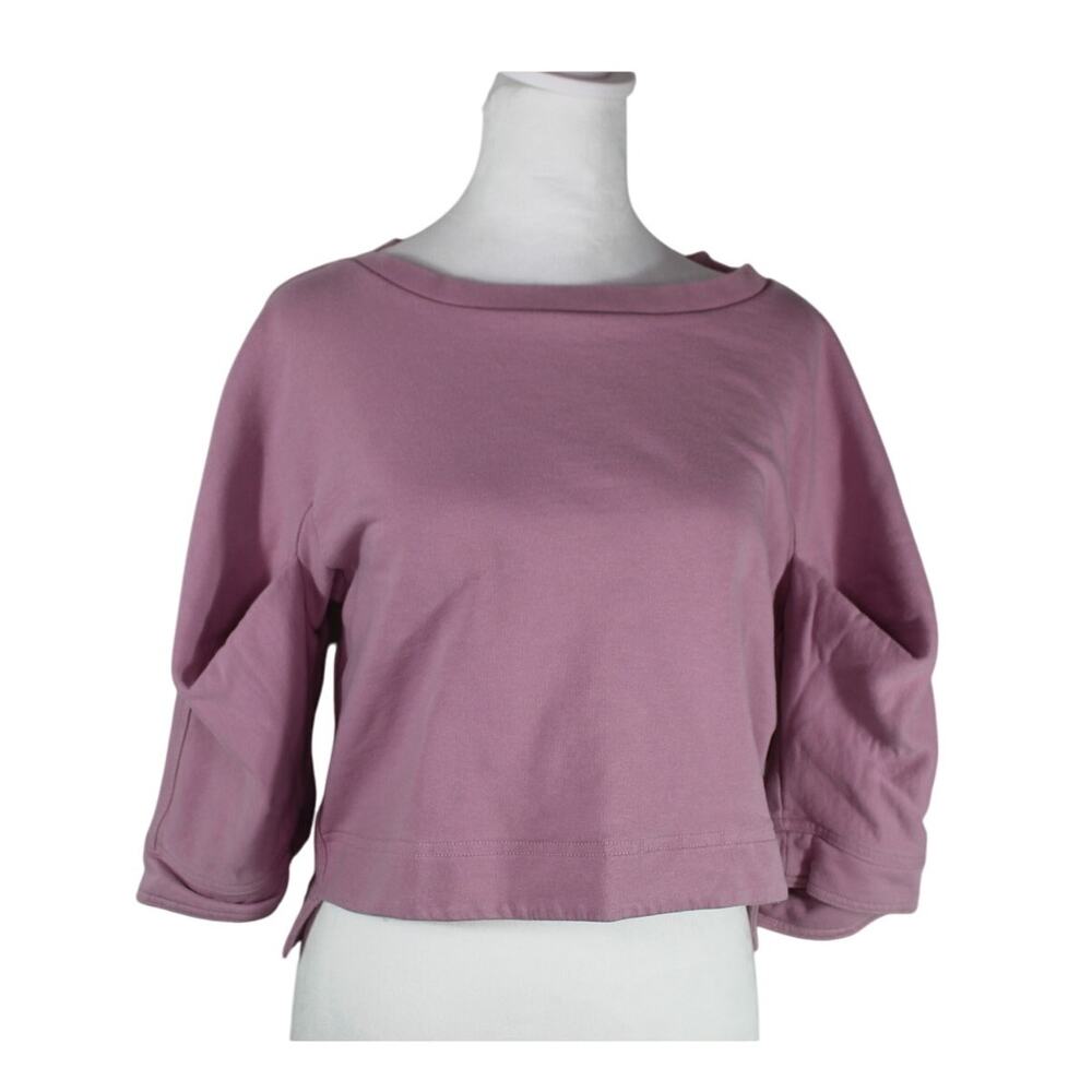 Adidas Stella McCartney Mauve Couture Loungewear Cropped Sweatshirt XS